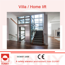 Sicherer Betrieb, stabiler Qualitäts-Villa-Aufzug mit All-Glas-Geschlossenem Design, Sn-EV-033